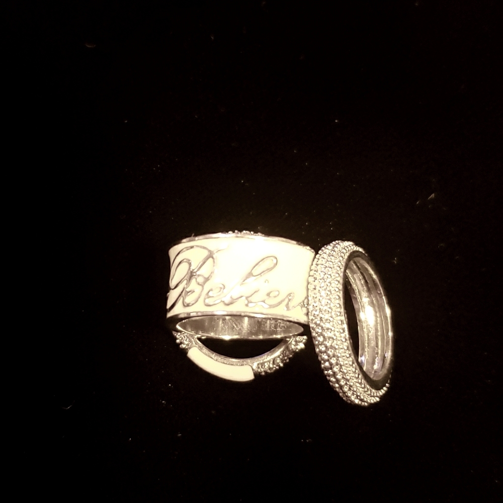 Traci Lynn Believe Ring Set